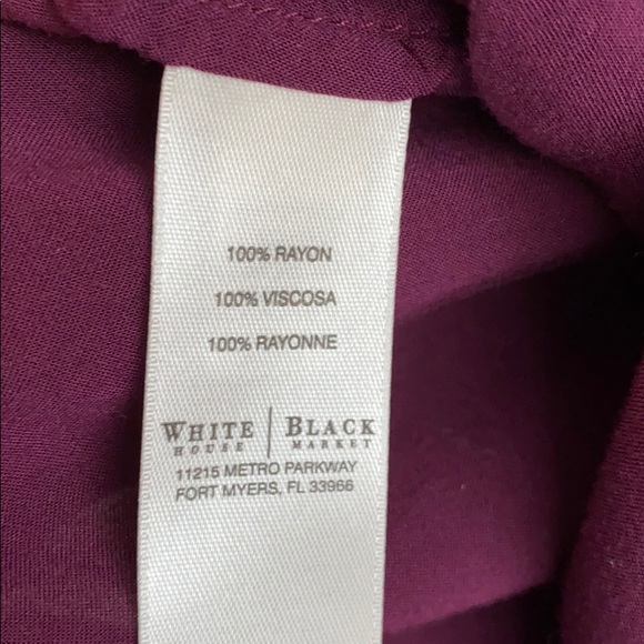 White House Black Market Mauve/Purple Blouse - Picture 8 of 8